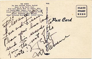 Robert Mitchum autograph