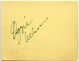 Ozzie Nelson autograph