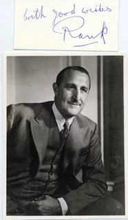 J. Arthur Rank autograph