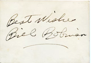 Bill Robinson autograph