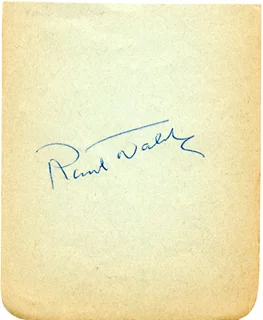 Raoul Walsh autograph