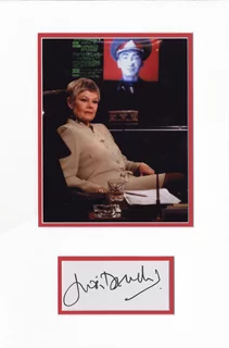 Judi Dench autograph