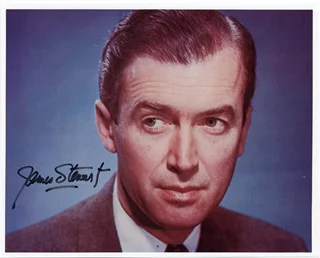 James Stewart autograph