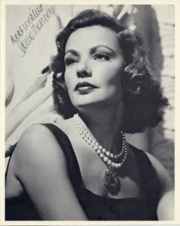 Gene Tierney autograph