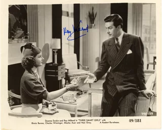 Ray Milland autograph