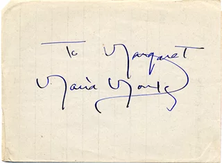 Maria Montez autograph