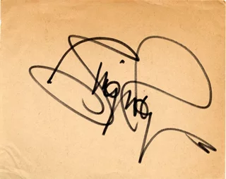 Ginger Rogers autograph