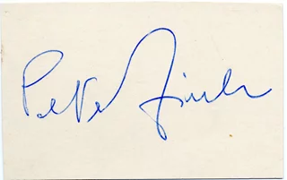 Peter Finch autograph