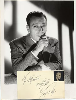 George Raft autograph