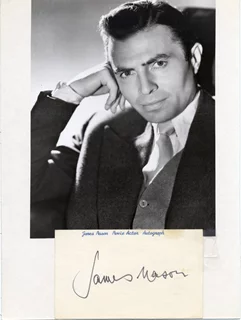 James Mason autograph