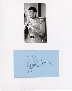Leonard Nimoy autograph