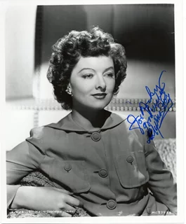 Myrna Loy autograph