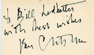 Van Cliburn autograph