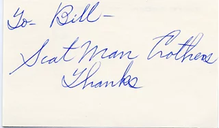 Scatman Crothers autograph