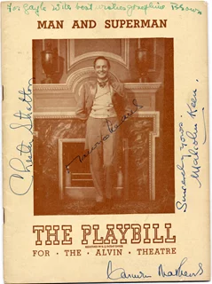 Maurice Evans autograph