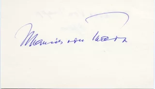Maria Von Trapp autograph