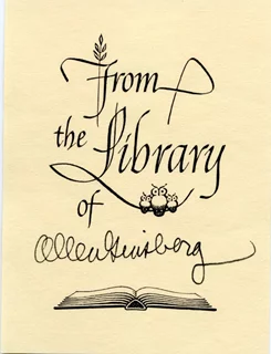 Allen Ginsberg autograph