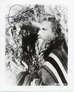 Charlton Heston autograph