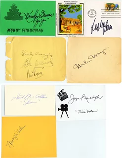 Actress Group Lot autograph
