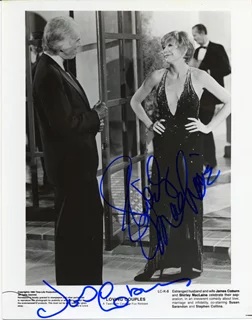 James Coburn & Shirley MacLaine autograph