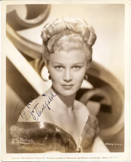 Joan Caulfield autograph
