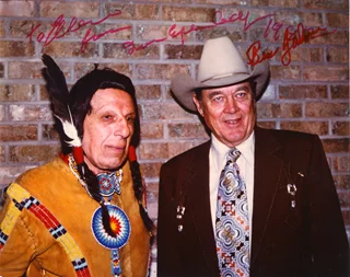 Iron Eyes Cody & Ben Johnson autograph