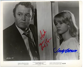 Judy Geeson & Rod Steiger autograph