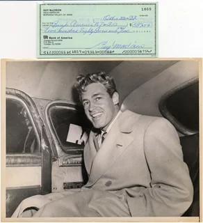 Guy Madison autograph
