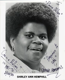 Shirley Ann Hemphill autograph