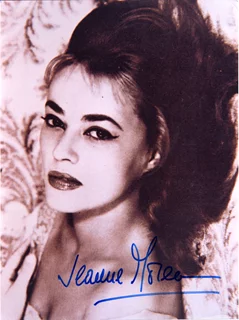 Jeanne Moreau autograph