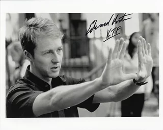 Edward Norton autograph