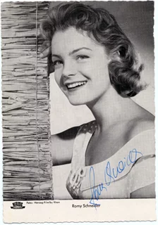Romy Schneider autograph