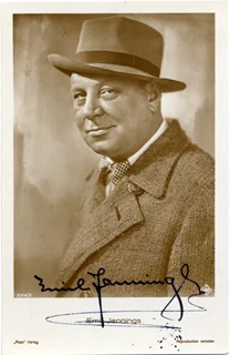 Emil Jannings autograph