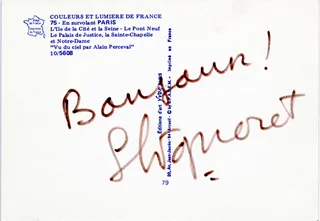 Simone Signoret autograph