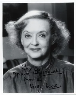 Bette Davis autograph