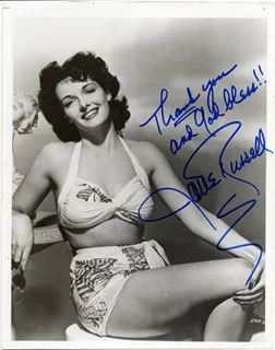 Jane Russell autograph