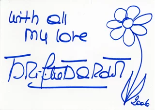 Brigitte Bardot autograph