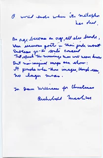 Archibald Macleish autograph