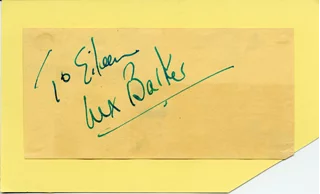 Lex Barker autograph