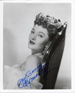 Myrna Loy autograph