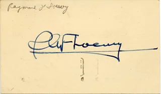 Raymond Loewy autograph