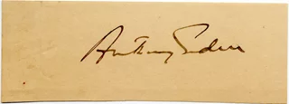 Anthony Eden autograph