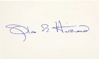 Olivia de Havilland autograph