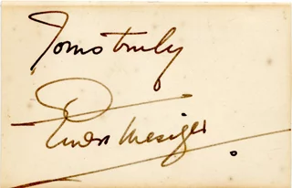Ernest Thesiger autograph