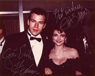 Jon-Erik Hexum & Emma Samms autograph