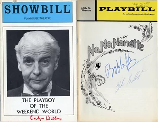 Signed Playbill Lot autograph