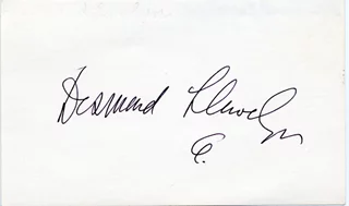 Desmond Llewelyn autograph