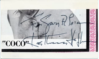 Katharine Hepburn autograph