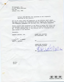 The Pointer Sisters autograph