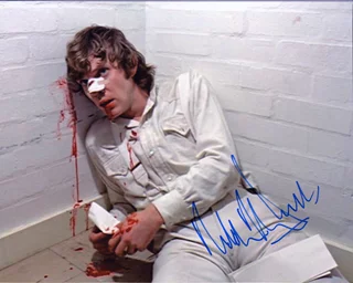 Malcolm McDowell autograph